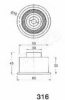 ASHIKA 45-03-316 Tensioner, timing belt